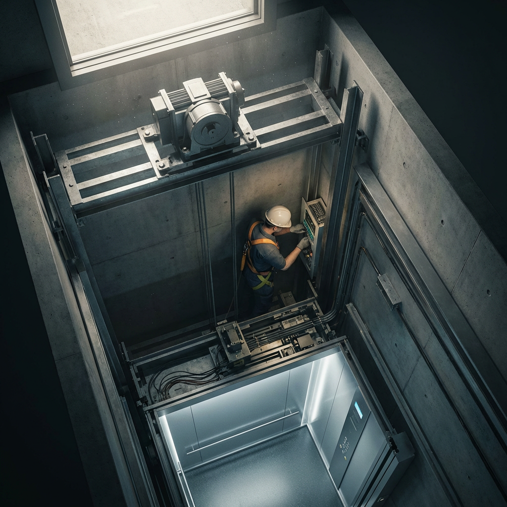 Thang máy không phòng máy – đơn giản chỉ là cắt phòng máy giữ nguyên thiết kế và bỏ qua rủi ro khi sự cố ?